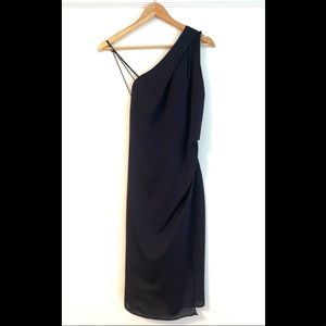 Reiss Positano Dress Size 10 Navy Blue